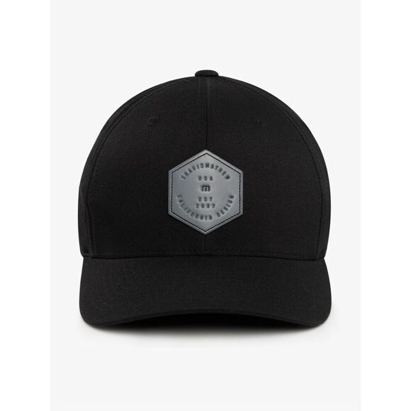 Travis Mathew Black Golf Baseball Hat Flex Size L XL - Picture 1 of 7
